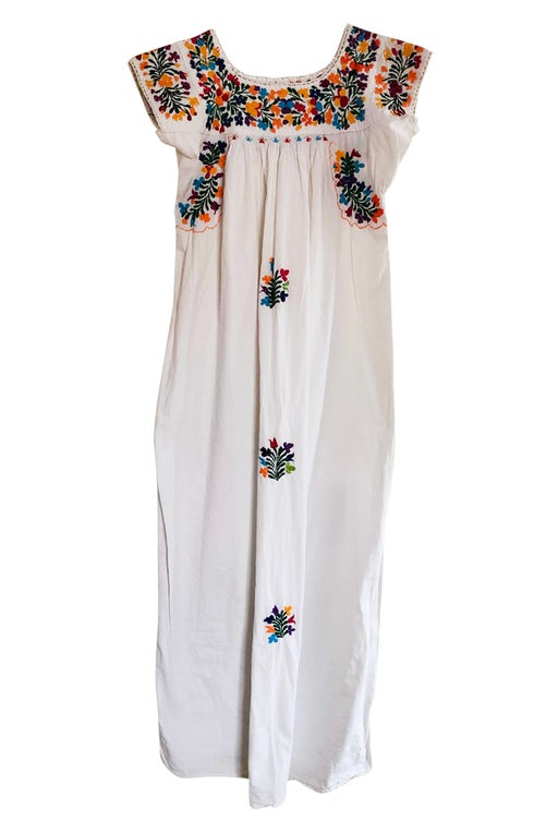 Hungarian Dress In white cotton