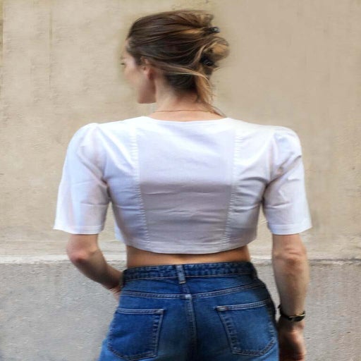 Nathalie Dumeix crop top