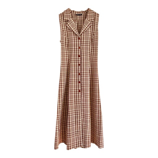 Gingham shirt dress