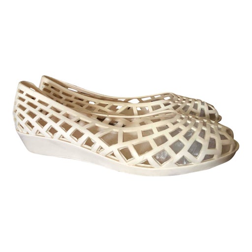 Openwork ballet flats