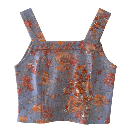 Top à fleurs