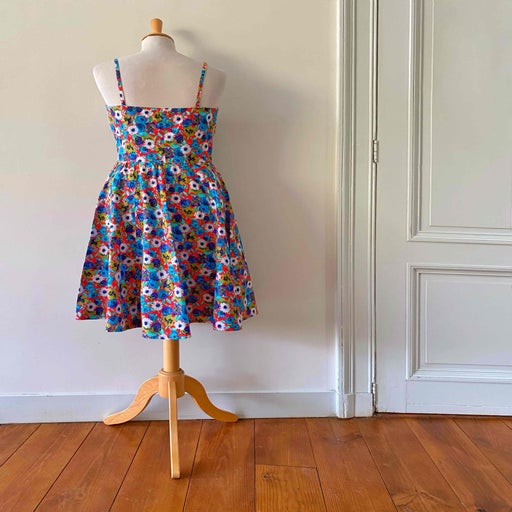 Robe bustier à fleurs
