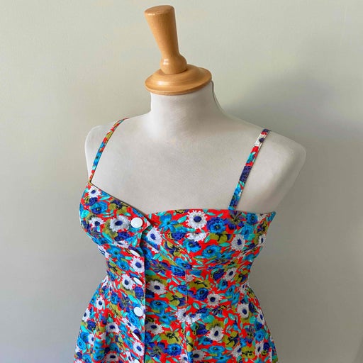 Robe bustier à fleurs