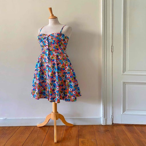 Robe bustier à fleurs