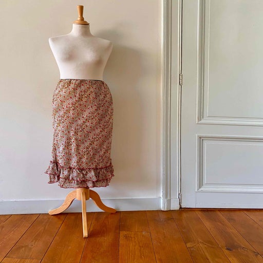 Jupe midi léopard