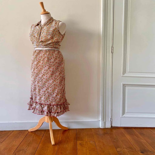 Jupe midi léopard