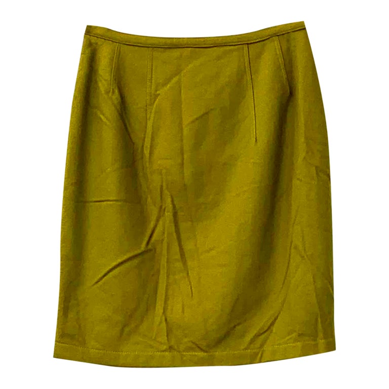 Jupe droite verte sales
