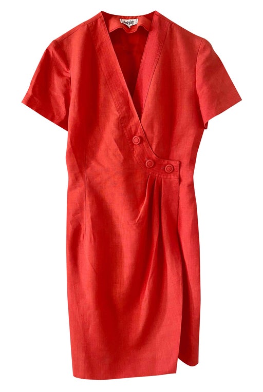 Linen wrap dress