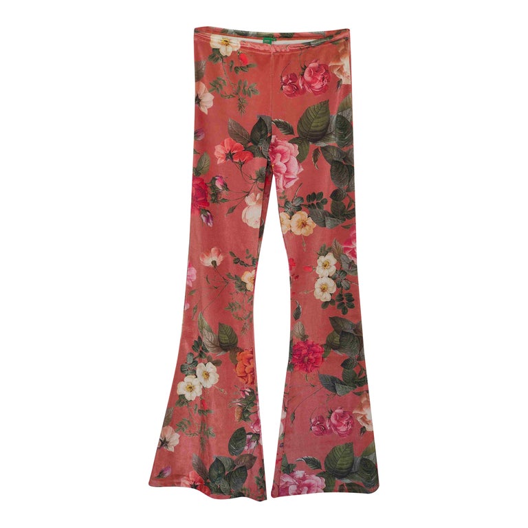 Pantalon à fleur
