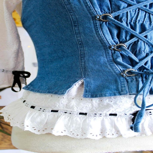 Top corset en coton