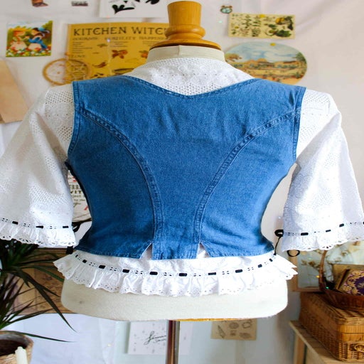 Top corset en coton
