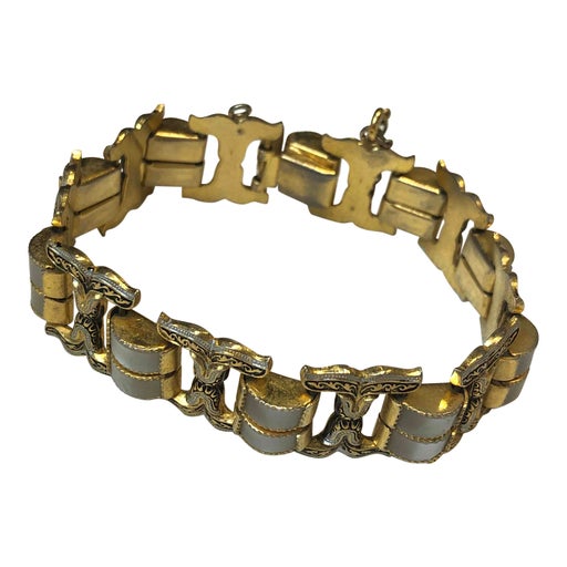 Gold metal bracelet