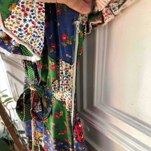 Robe longue en patchwork