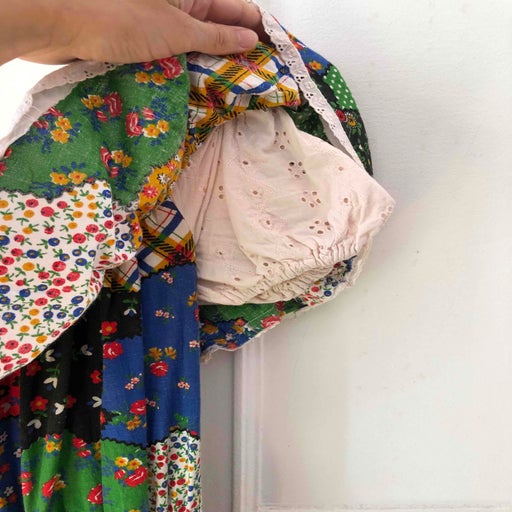 Robe longue en patchwork