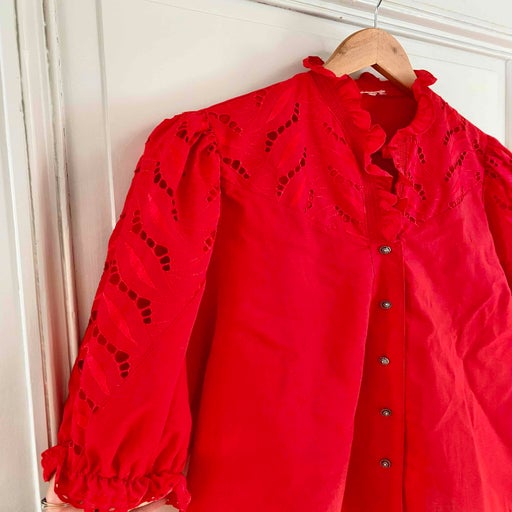 Blouse en coton mélangé