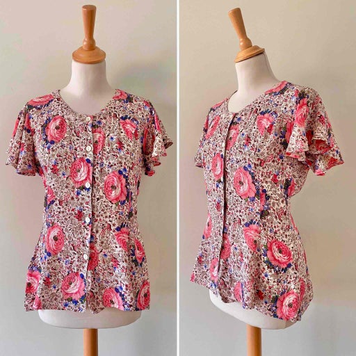 Blouse à fleurs
