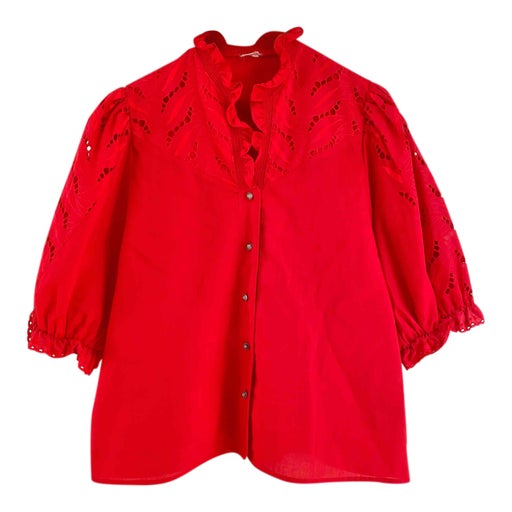 Blouse en coton mélangé