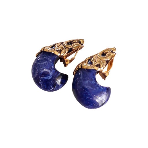 Boucles d'oreilles clips dorée