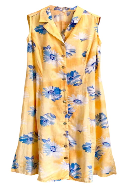 Floral shirt dress