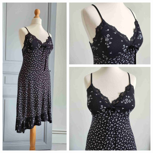 Robe nuisette à fleurs