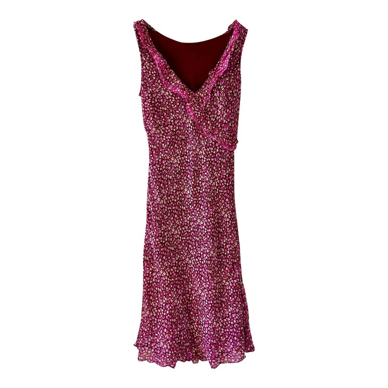 Robe midi à fleurs