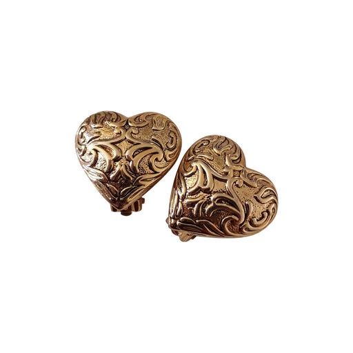 Boucles d'oreilles à clips dorée