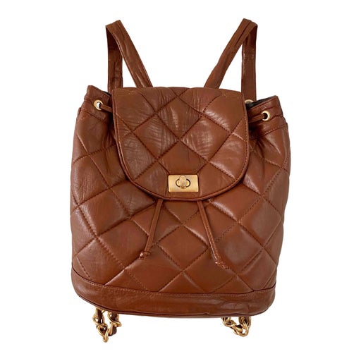 Leather backpack