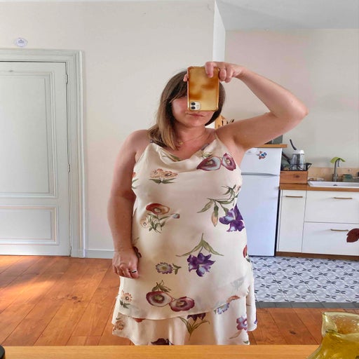 Robe nuisette à fleurs