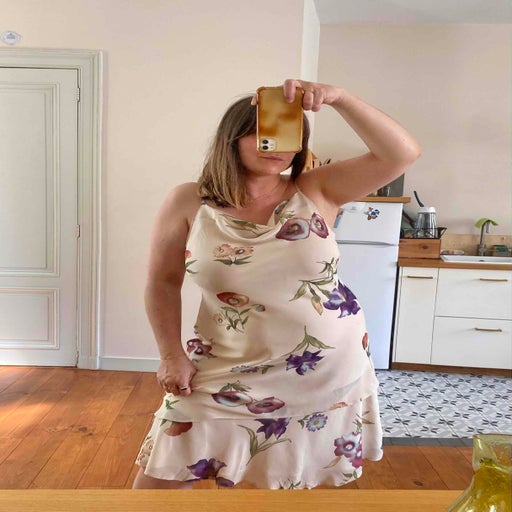 Robe nuisette à fleurs