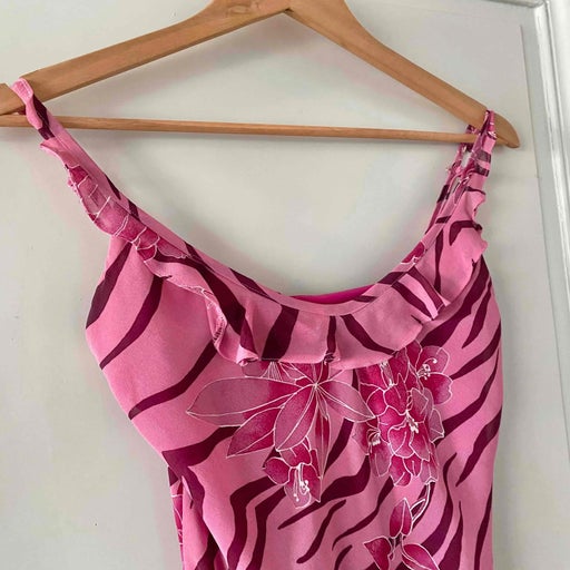 Robe midi zébrée
