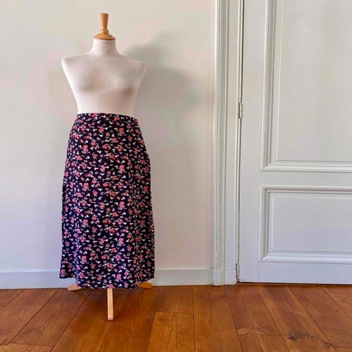 Jupe longue à fleurs