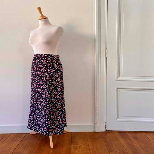 Jupe longue à fleurs