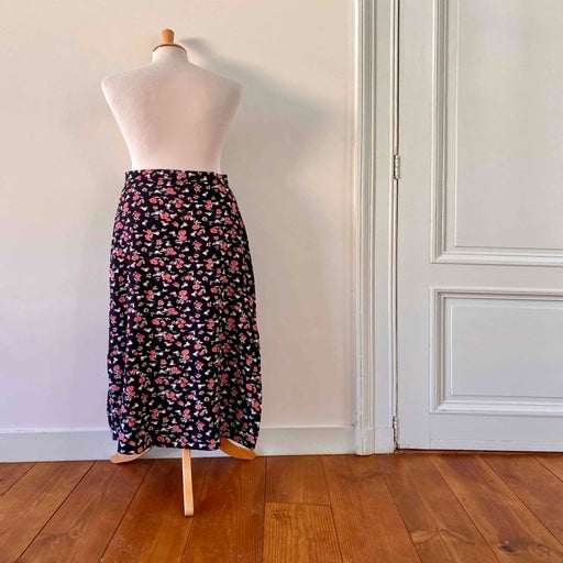 Jupe longue à fleurs