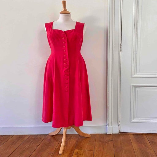 Robe longue en soie