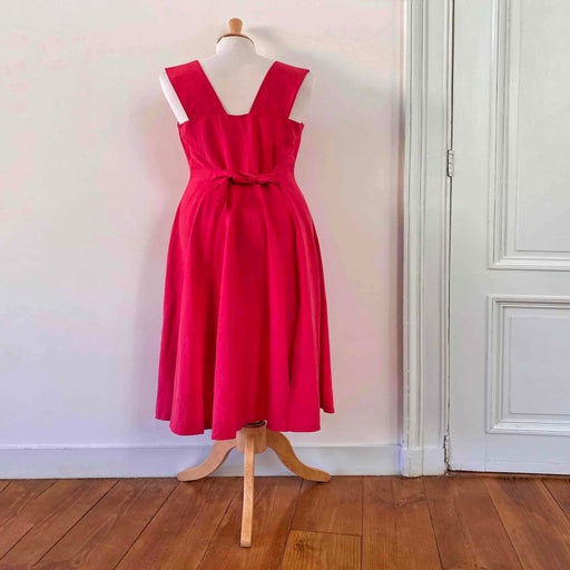 Robe longue en soie