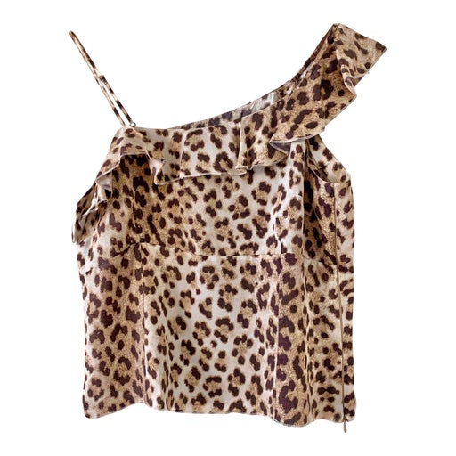 Asymmetric leopard top