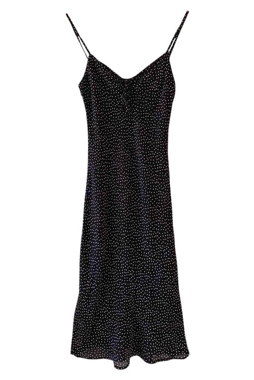 Polka dot slip dress