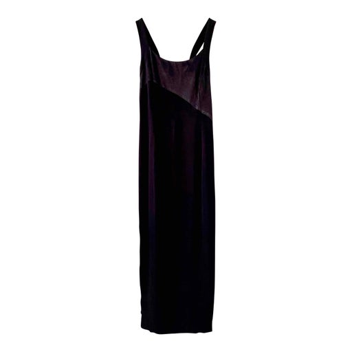 Robe longue en satin