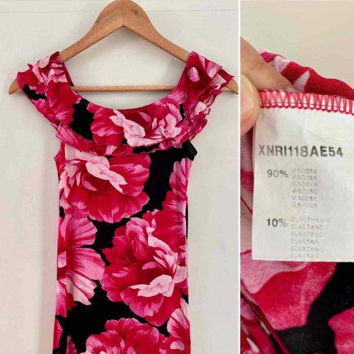 Robe midi à fleurs