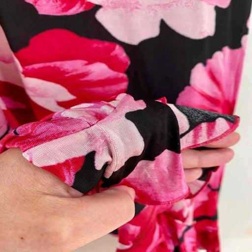 Robe midi à fleurs