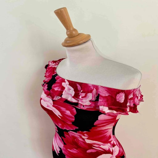 Robe midi à fleurs