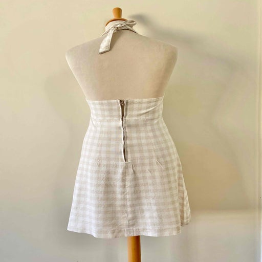 Robe dos nu vichy