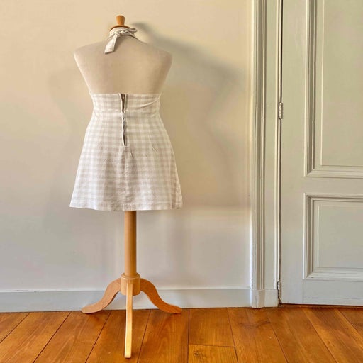 Robe dos nu vichy