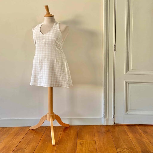 Robe dos nu vichy