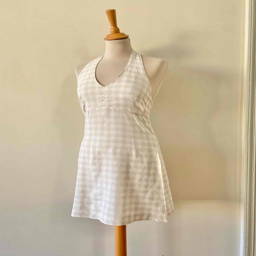 Robe dos nu vichy