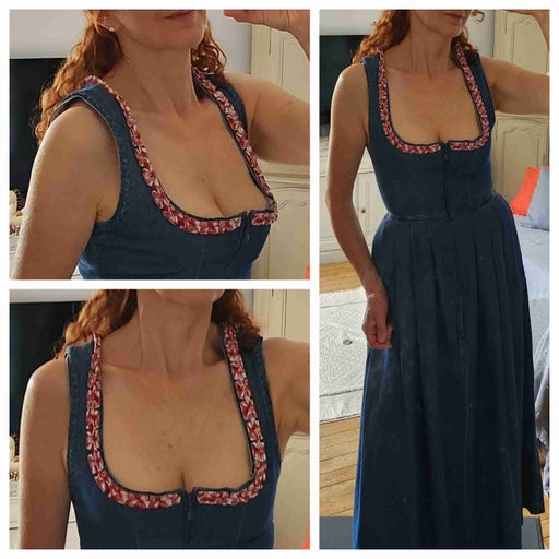 Robe autrichienne en denim
