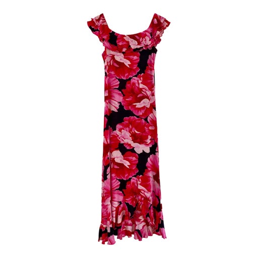 Robe midi à fleurs