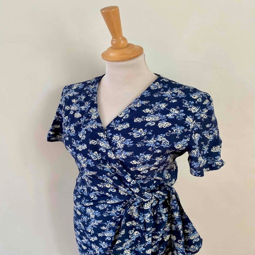 Robe portefeuille à fleurs