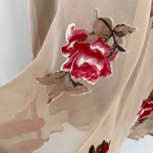 Robe en soie et velours