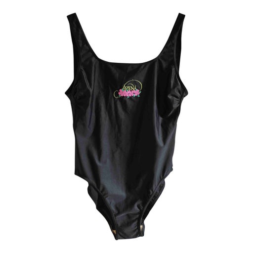 Embroidered one-piece swimsuit